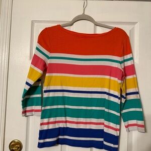 Talbots Coral Crewneck Tee